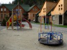 Children Playground, on the backgroung of Chalets, Hotel &laquo;Lavender Country Club&raquo;
