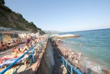 пляж, Санаторий `Южнобережный', Крым (Большая Ялта, Алупка)