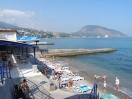 пляж, Пансионат `Морской бриз', Крым (Южный Берег Крыма, Гурзуф)